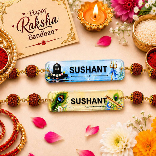 Personalized Acrylic Name Rakhi